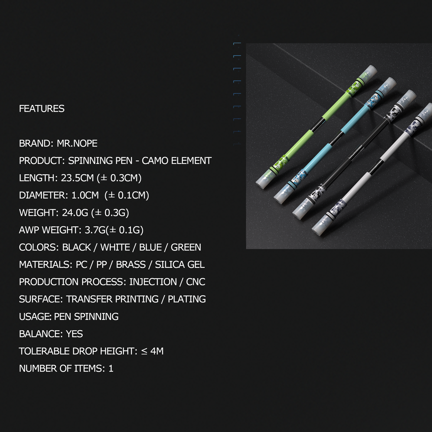 SPINNING PEN - CAMO ELEMENT