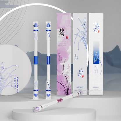 SPINNING PEN - BLUE & WHITE PORCELAIN ORCHID