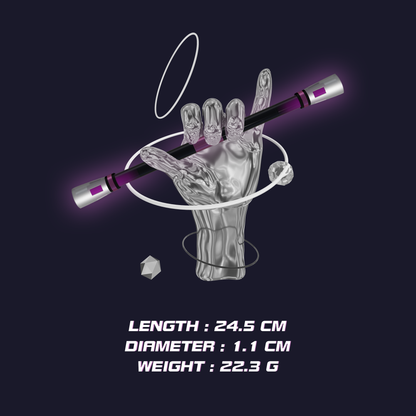 SPINNING PEN - GRADIENT FIELD (BLACK & PURPLE)