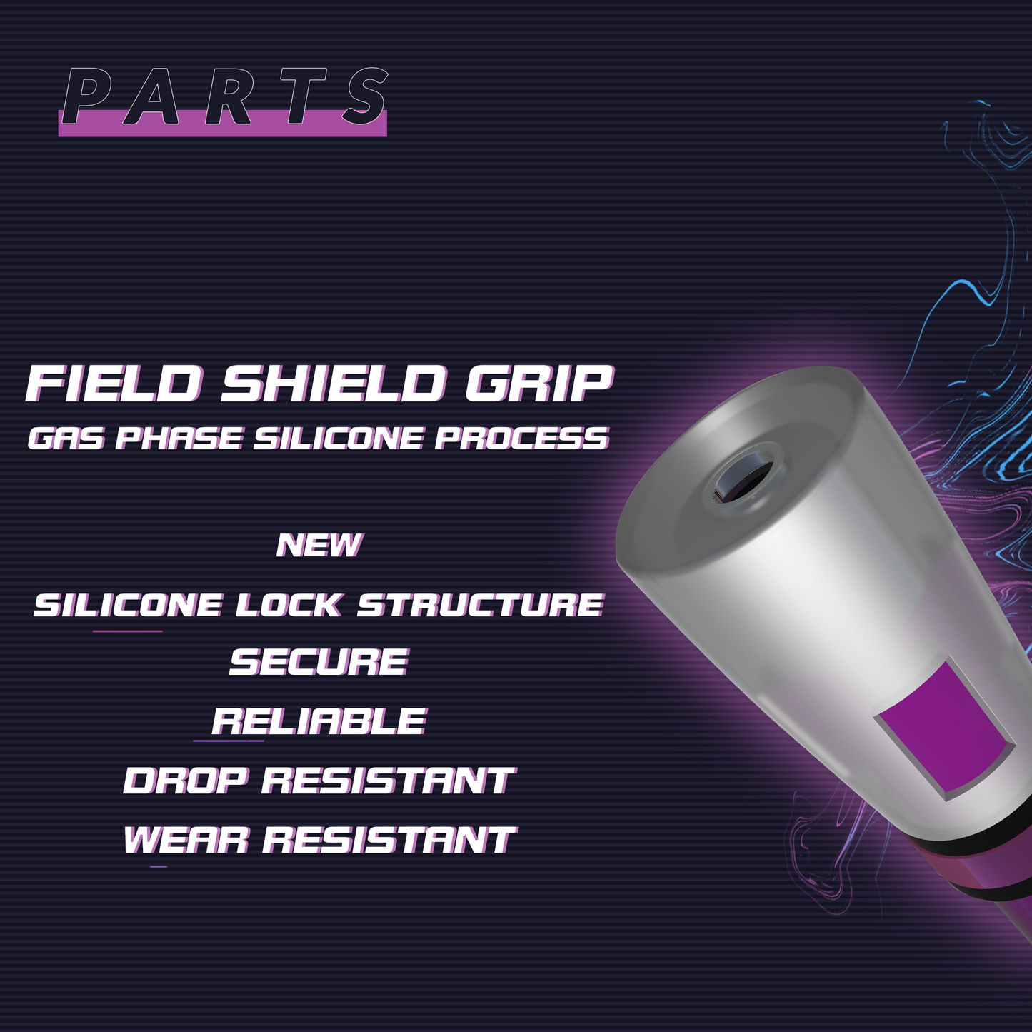 SPINNING PEN - GRADIENT FIELD (BLACK & PURPLE)