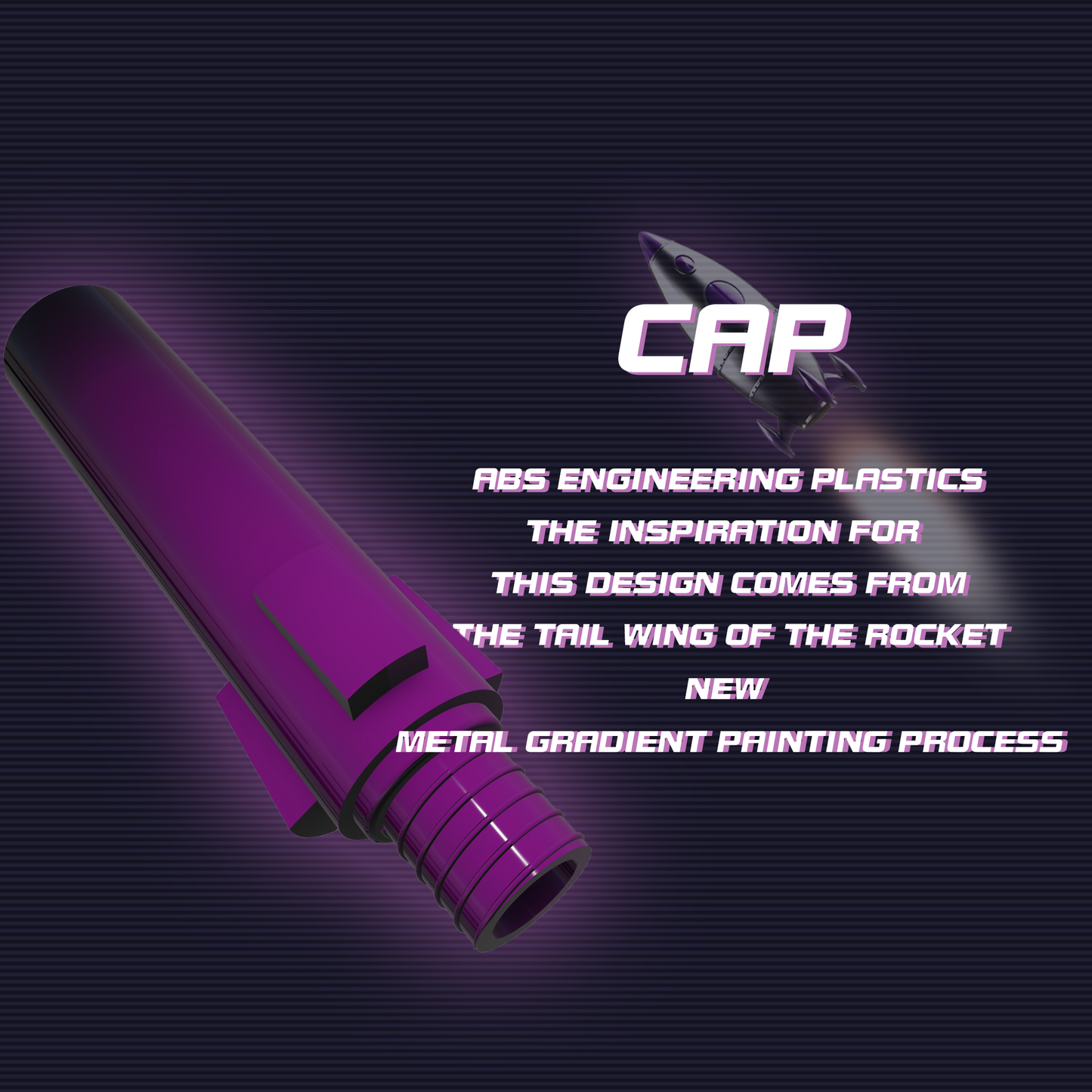 SPINNING PEN - GRADIENT FIELD (BLACK & PURPLE)