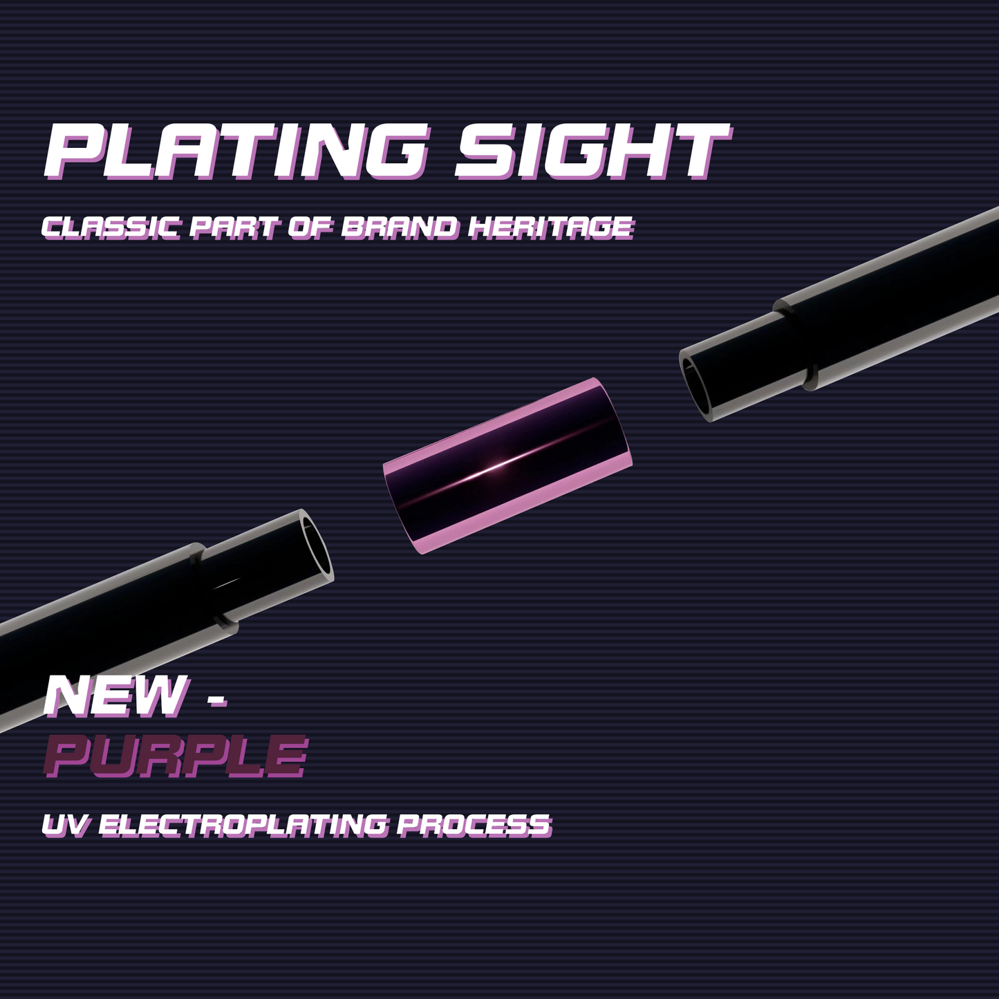 SPINNING PEN - GRADIENT FIELD (BLACK & PURPLE)