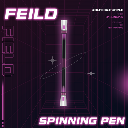 SPINNING PEN - GRADIENT FIELD (BLACK & PURPLE)