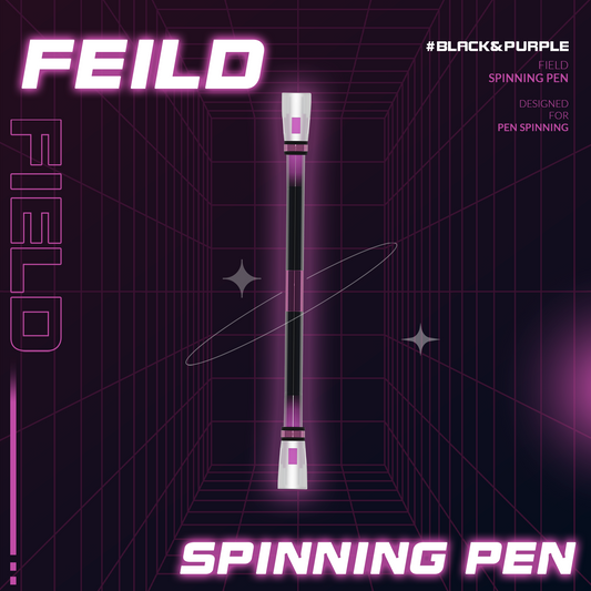 SPINNING PEN - GRADIENT FIELD (BLACK & PURPLE)