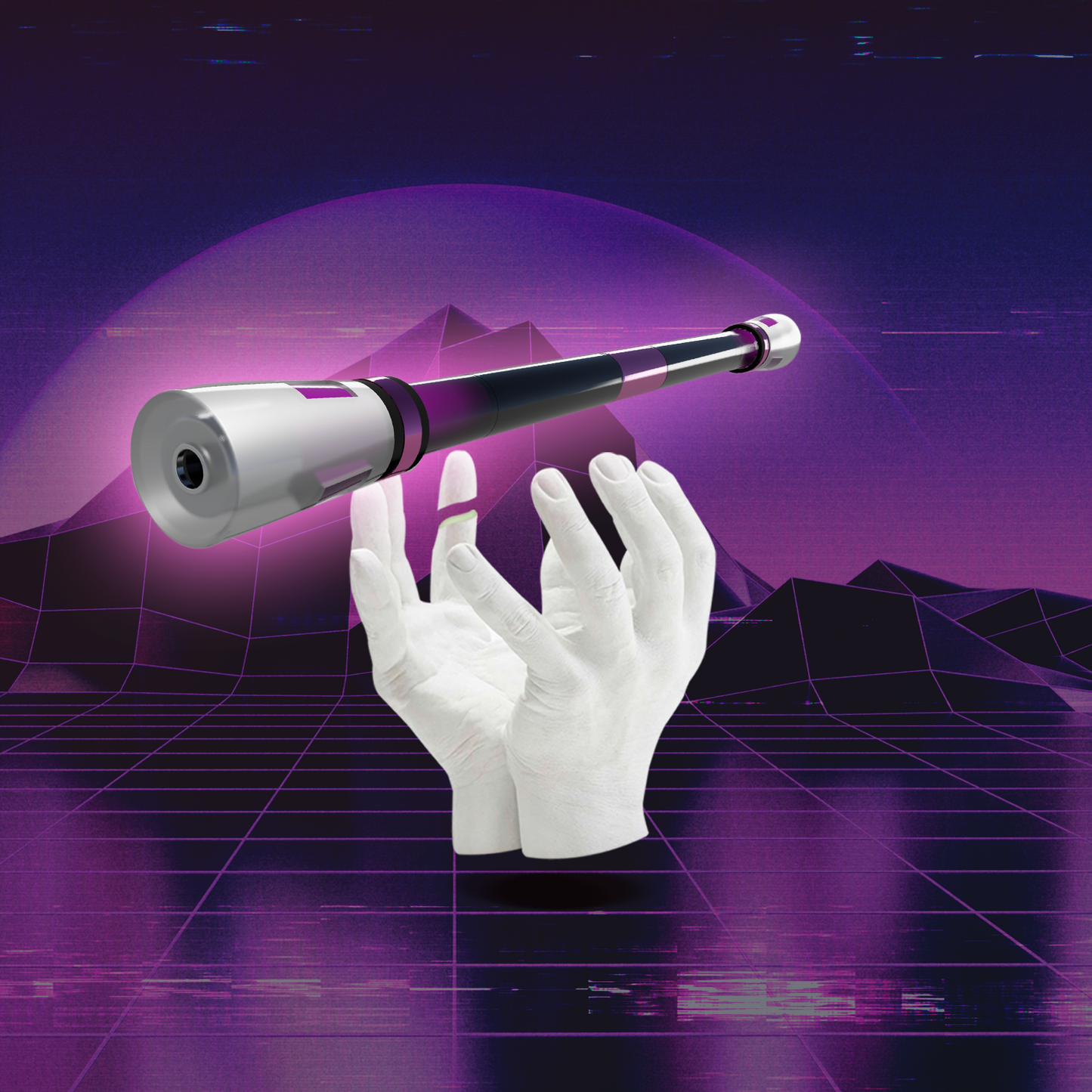 SPINNING PEN - GRADIENT FIELD (BLACK & PURPLE)