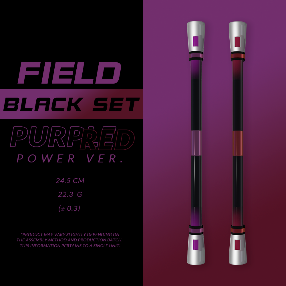 SPINNING PEN - GRADIENT FIELD (BLACK & PURPLE)