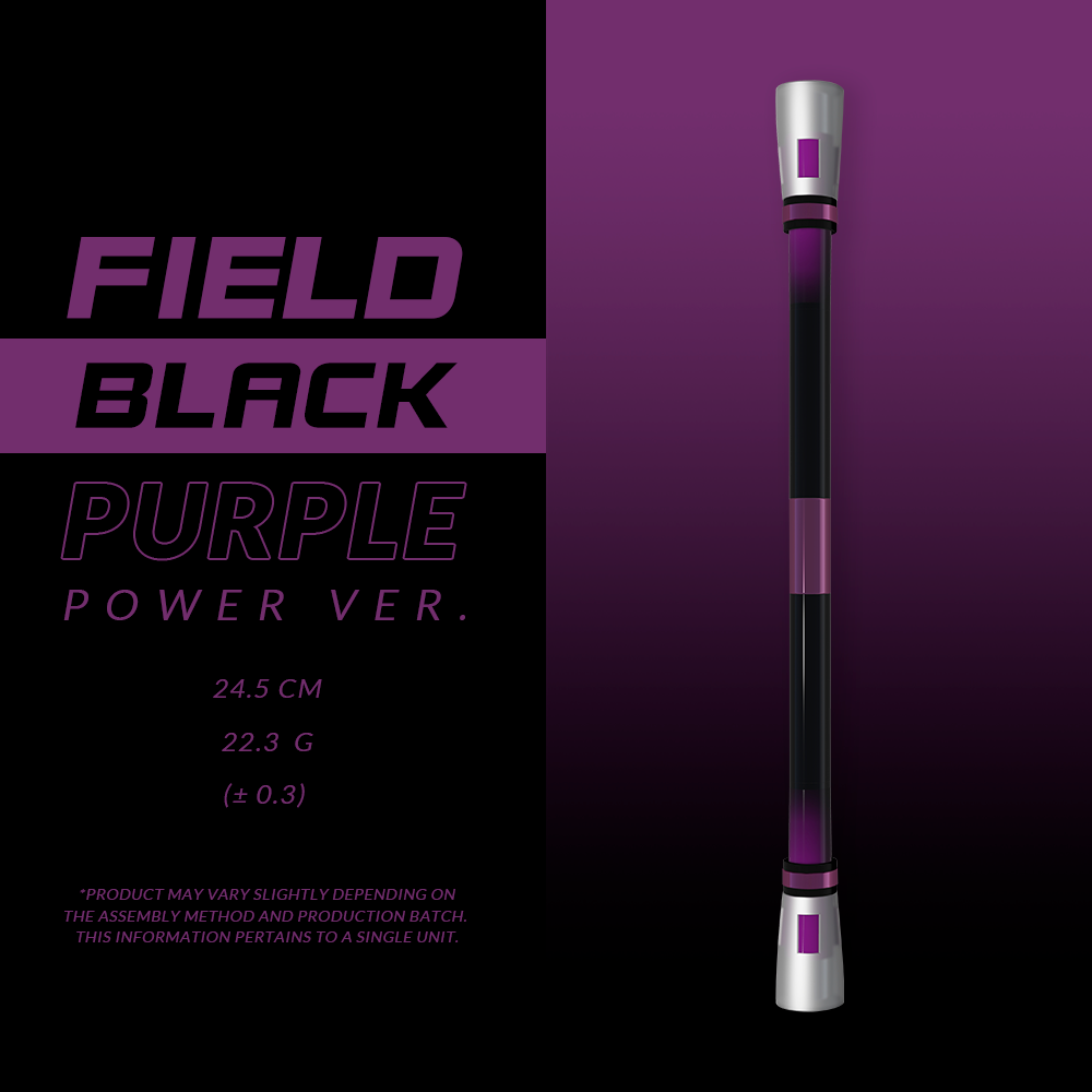 SPINNING PEN - GRADIENT FIELD (BLACK & PURPLE)